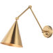Pearson 1 Light 7.88 inch Aged Gold Brass Wall Sconce Wall Light