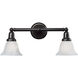 Joshua 2 Light 18 inch Oil Rubbed Bronze Vanity Light Wall Light