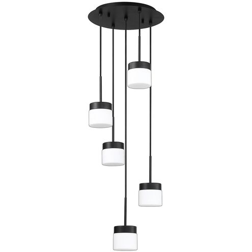 Nuon 5 Light 14.4 inch Black Black Pan Ceiling Light
