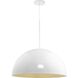 Perimeter 1 Light 23.62 inch White Pendant Ceiling Light