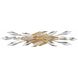 Crystal Fusion 4 Light 25.5 inch Peruvian Gold Bath Vanity Wall Light