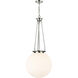Beacon 1 Light 17.75 inch Polished Nickel Pendant Ceiling Light