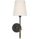 Thomas O'Brien Bryant LED 5.5 inch Bronze and Hand-Rubbed Antique Brass Cordless Sconce Wall Light