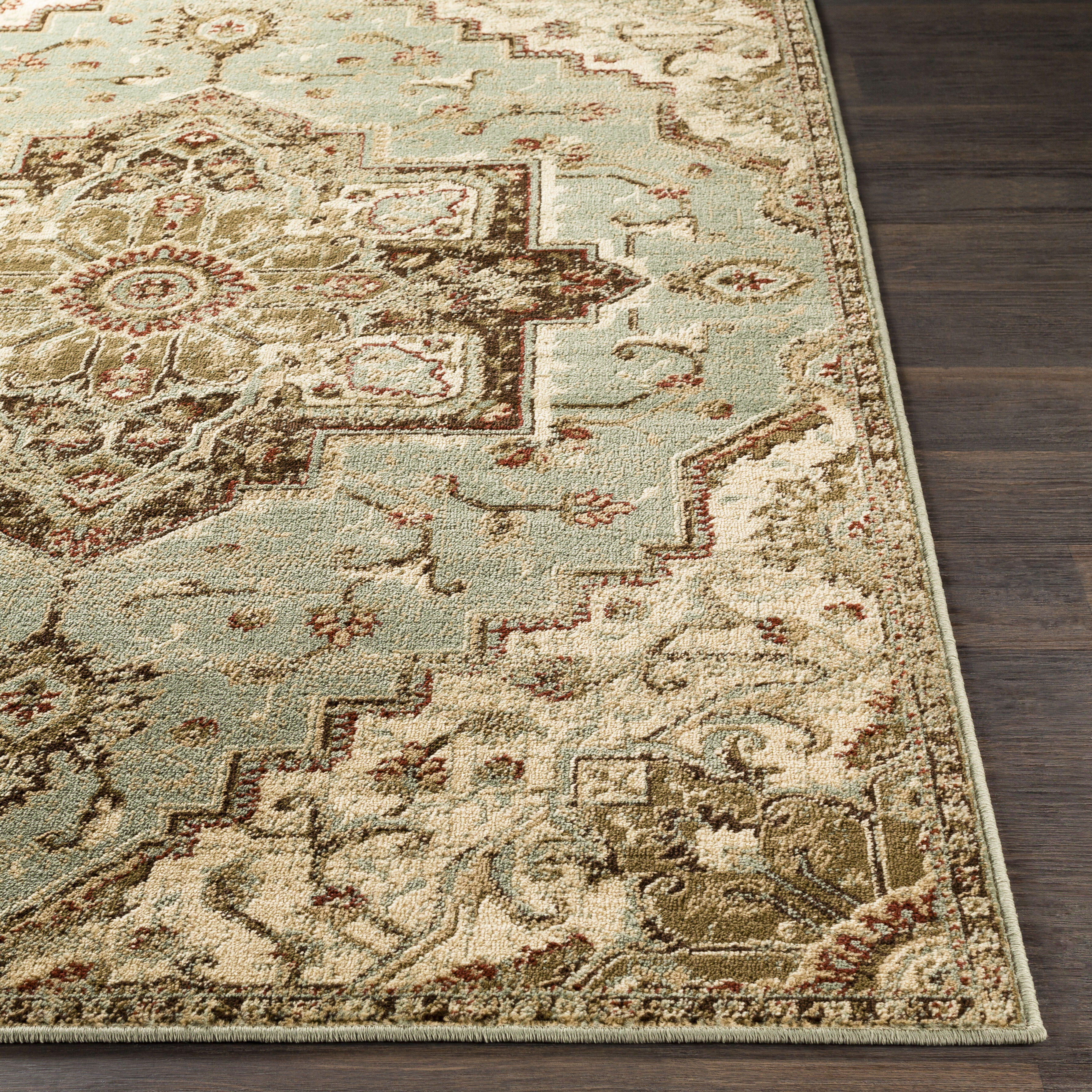 Adora 35 X 22 inch Sage Rug, Rectangle