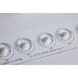ColorQuick LED 13.39 inch White Flush Mount Ceiling Light