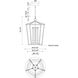 Delphine LED 16.63 inch Natural Brass Pendant Ceiling Light