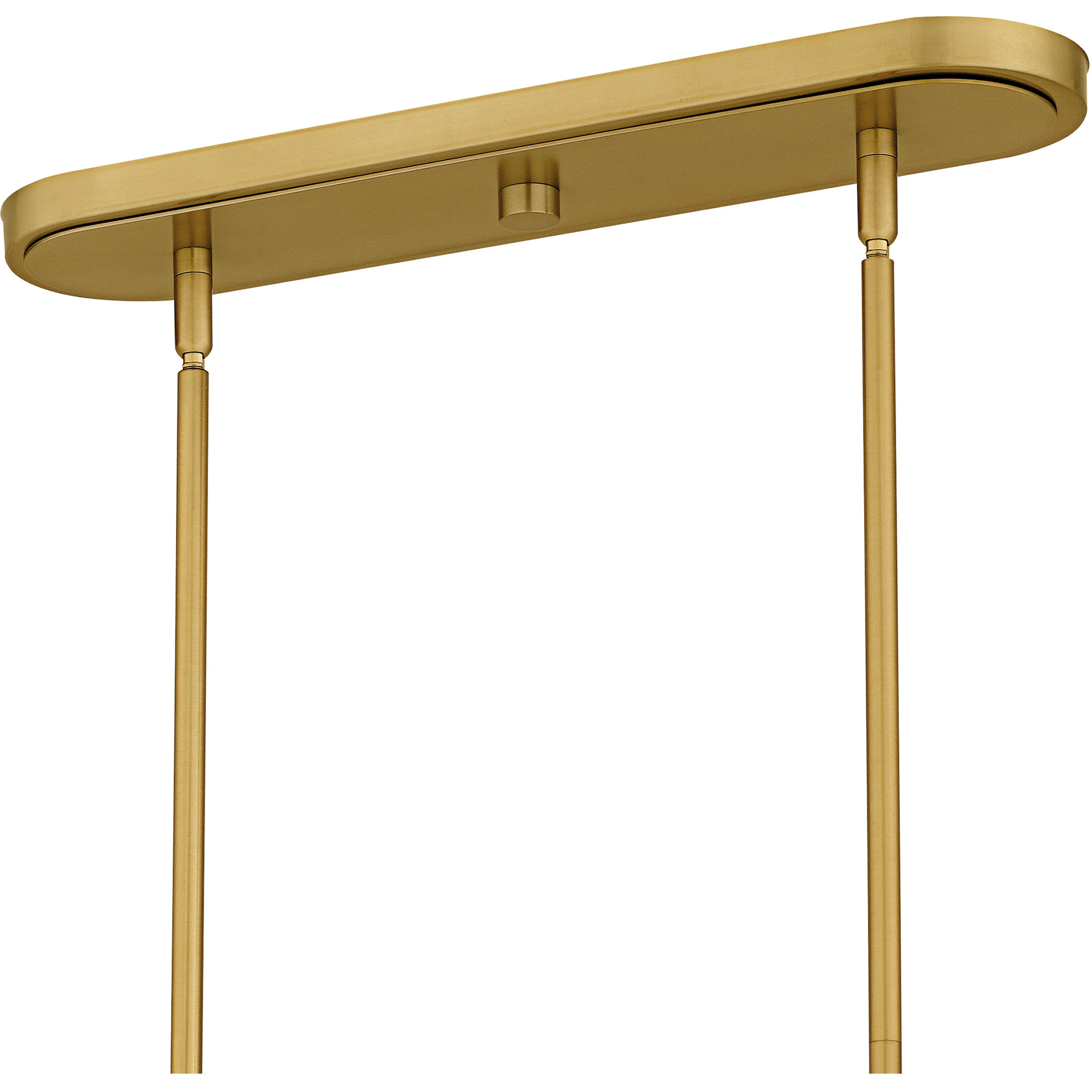 Penley 8 Light 42 inch Brushed Gold Linear Chandelier Ceiling Light, Medium