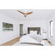 Haiku L 52 inch White with Caramel Bamboo Blades Indoor Ceiling Fan, Universal Mount