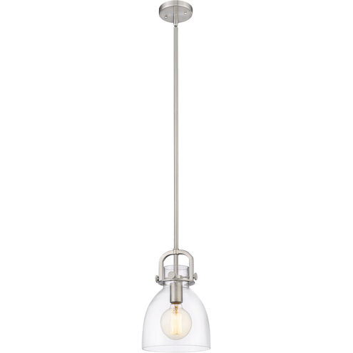 Newton Newton Bell 1 Light 8 inch Brushed Satin Nickel Mini Pendant Ceiling Light
