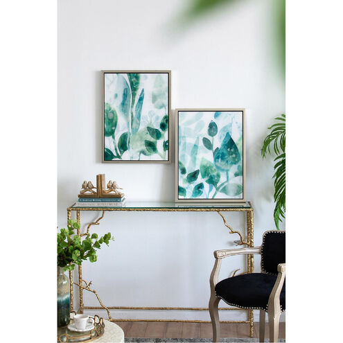 Leaves in Shades of Greens 25.4 X 19.1 inch Printed Acrylic Wall Art