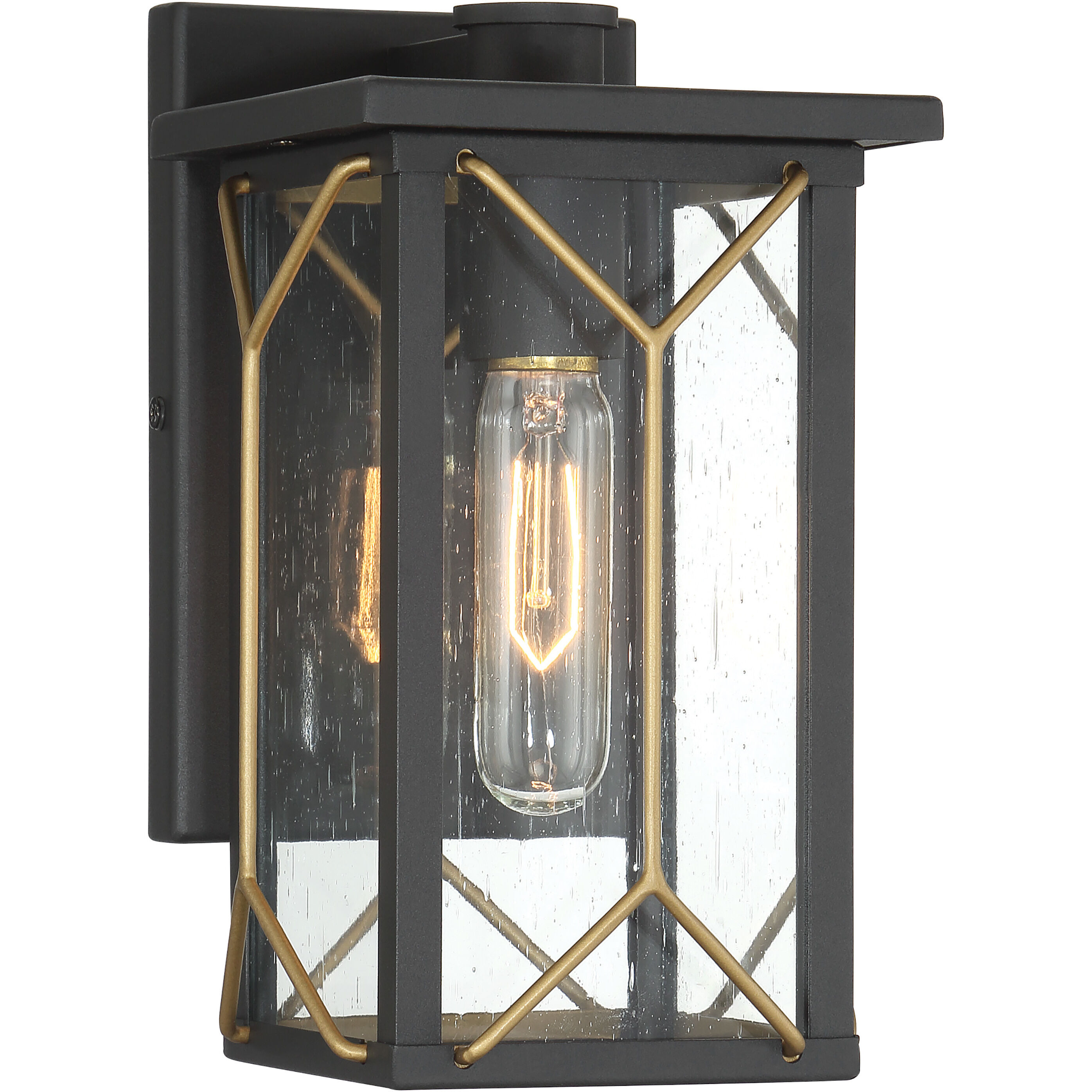 Hillside Manor 1 Light 10 inch Black Outdoor Wall Mount, Great Outdoors