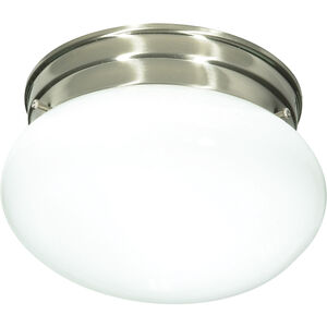 Brentwood 1 Light 8 inch Brushed Nickel Outdoor Flush Mount