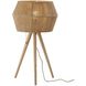Montana 24.25 inch 100.00 watt Natural Wood Table Lamp Portable Light