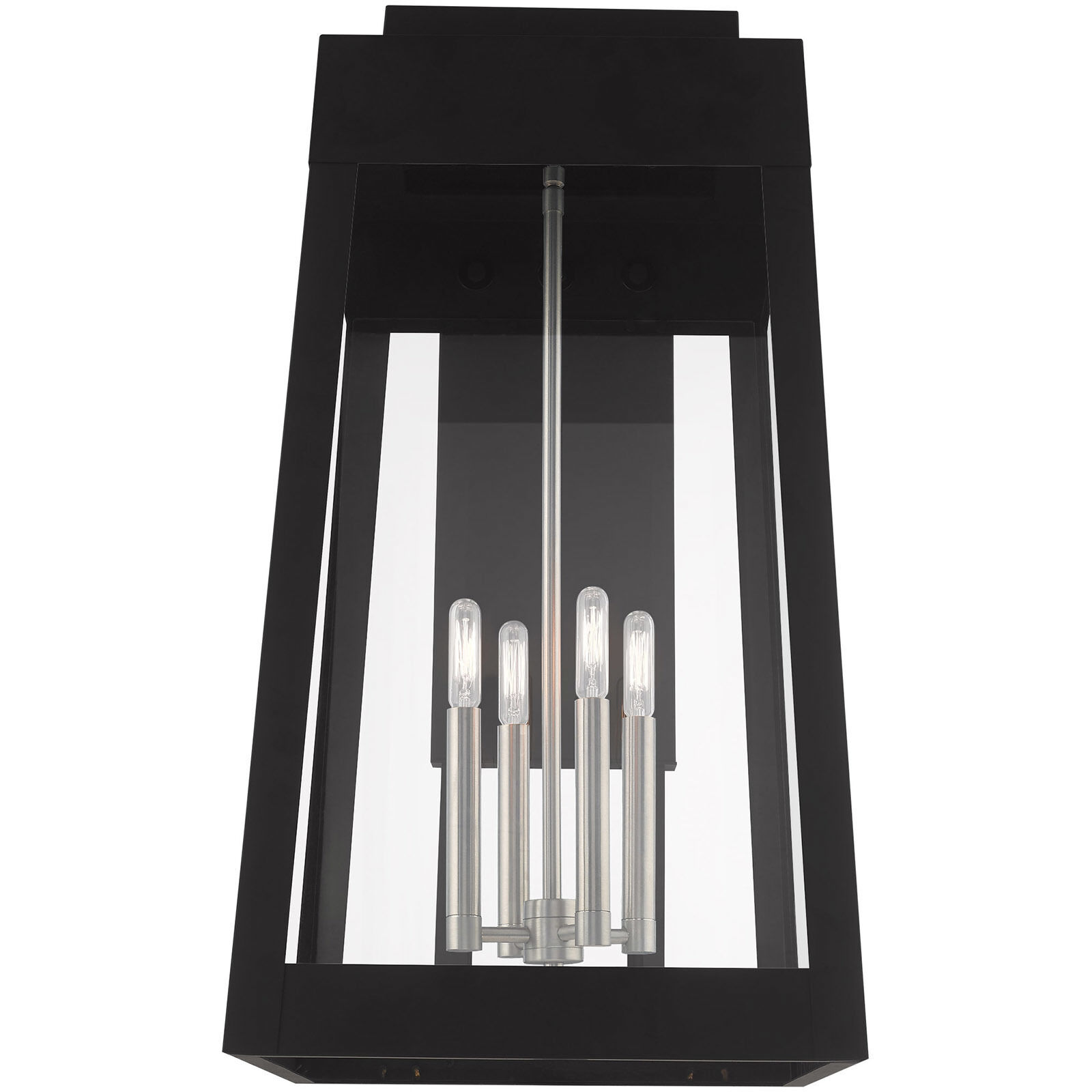 Oslo 4 Light 26 inch Black Outdoor Wall Lantern