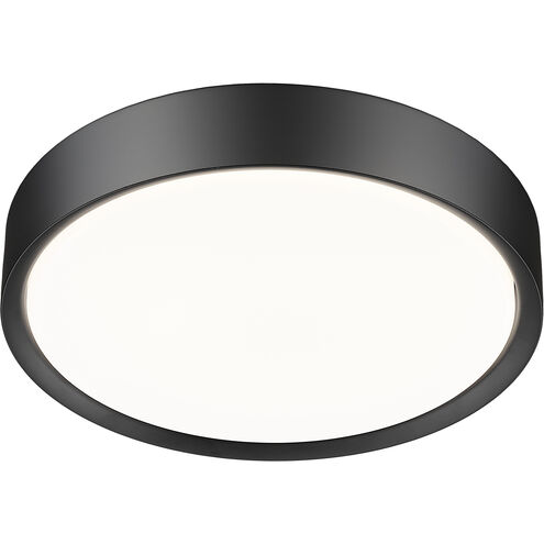 Kawan LED 16 inch Matte Black Flush Mount Ceiling Light