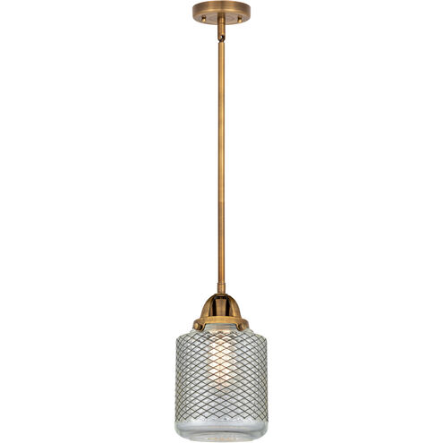 Nouveau 2 Stanton LED 6 inch Brushed Brass Mini Pendant Ceiling Light