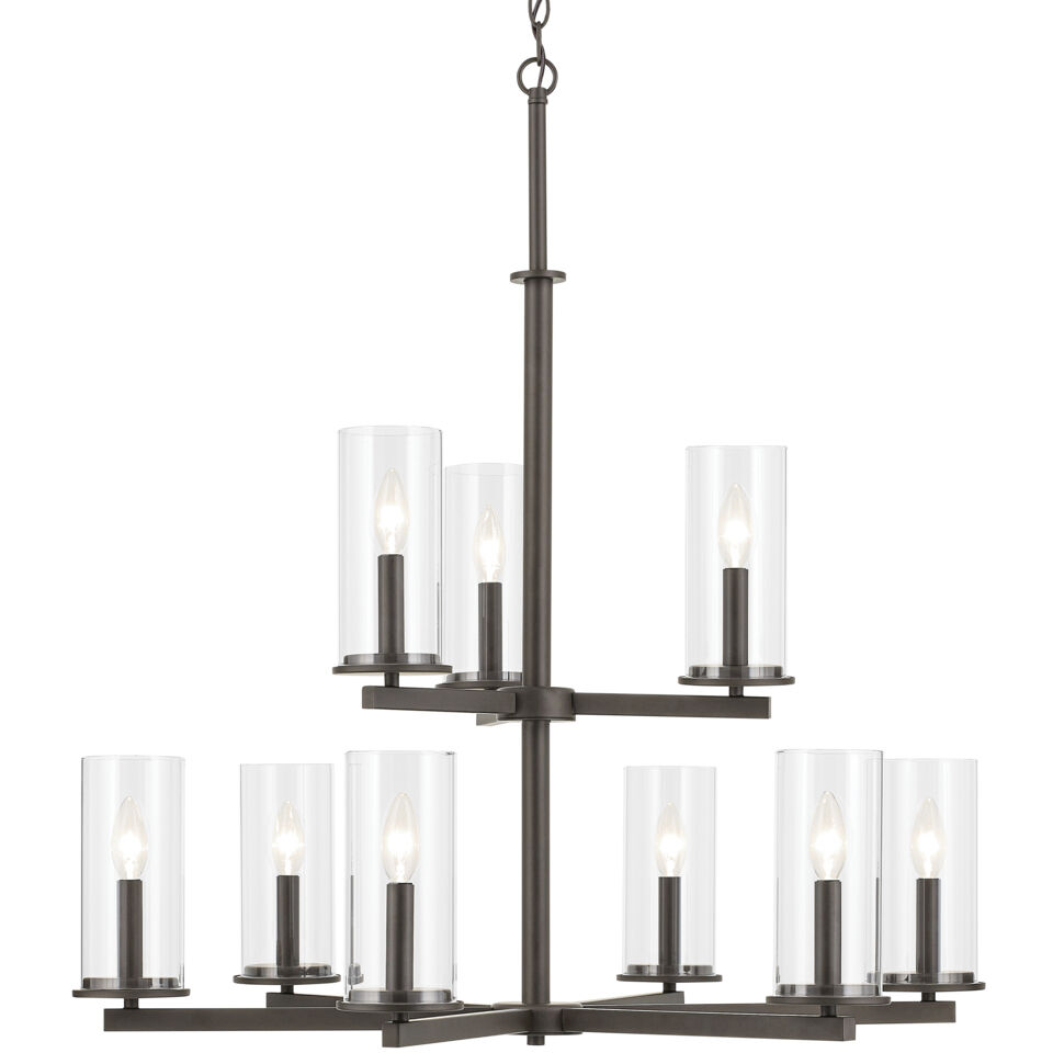 Crosby 9 Light Olde Bronze Chandelier Ceiling Light