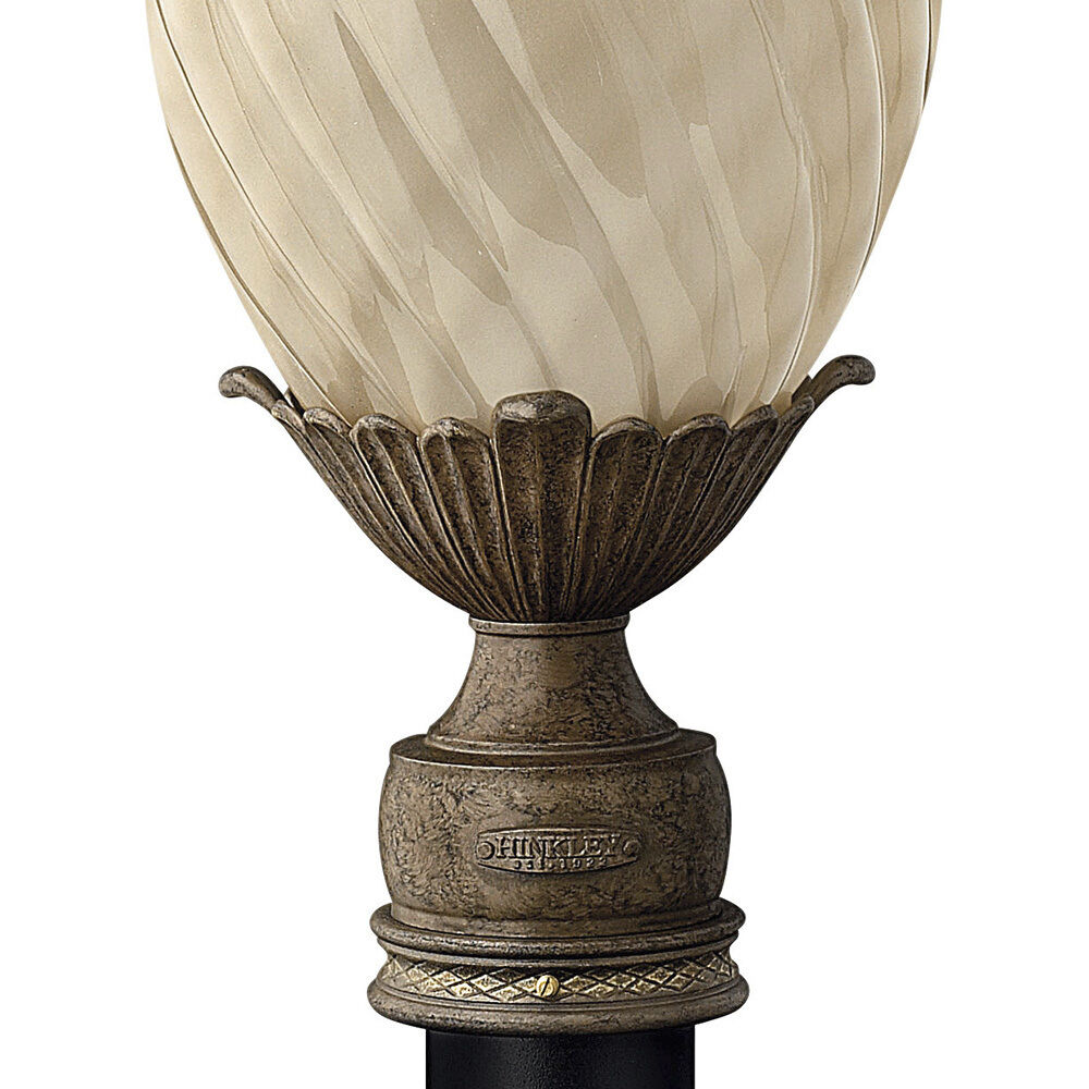 Plantation 1 Light 25.25 inch Pearl Bronze Outdoor Post Mount Lantern in Non-LED