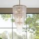 Raine 7 Light 21 inch Clear Seedy Chandelier Ceiling Light