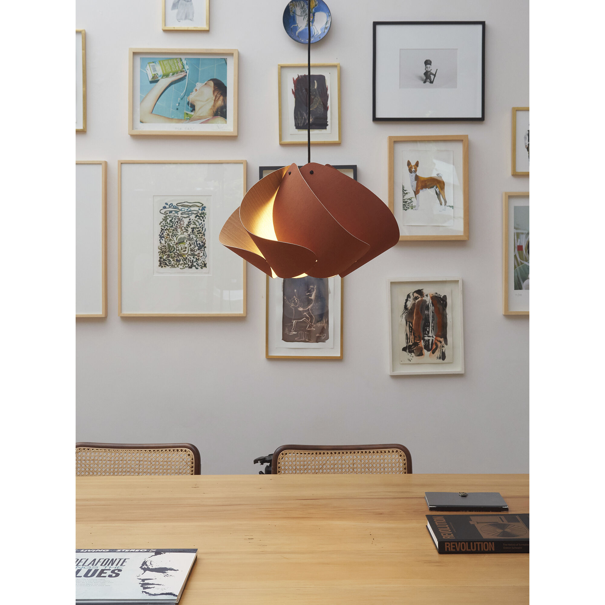 Matilda 1 Light 26.8 inch Black/Terracotta Pendant Ceiling Light in Terracotta/Ash, 27 in