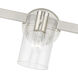 Munich 5 Light 42 inch Brushed Nickel Vanity Sconce Wall Light