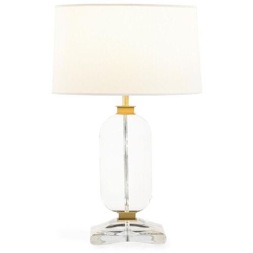 Sculpted Crystal 27.25 inch Table Lamp Portable Light