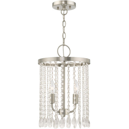 Elizabeth 2 Light 11 inch Brushed Nickel Mini Pendant Ceiling Light