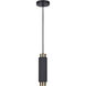 Cohen 1 Light 4.75 inch Black/Gold Pendant Ceiling Light in Black And Gold