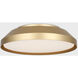 Nevado LED 12 inch Satin Brass Flush Mount Ceiling Light