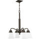 Clifton Heights 4 Light 21 inch Antique Bronze Chandelier Ceiling Light