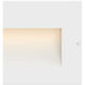 Taper 12v 2.50 watt Satin White Landscape Step Light, Horizontal