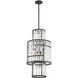 Rohe 8 Light 15.75 inch Matte Black Pendant Ceiling Light