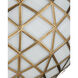 Polyhedron 1 Light 16 inch Antique Brass Pendant Ceiling Light, Small