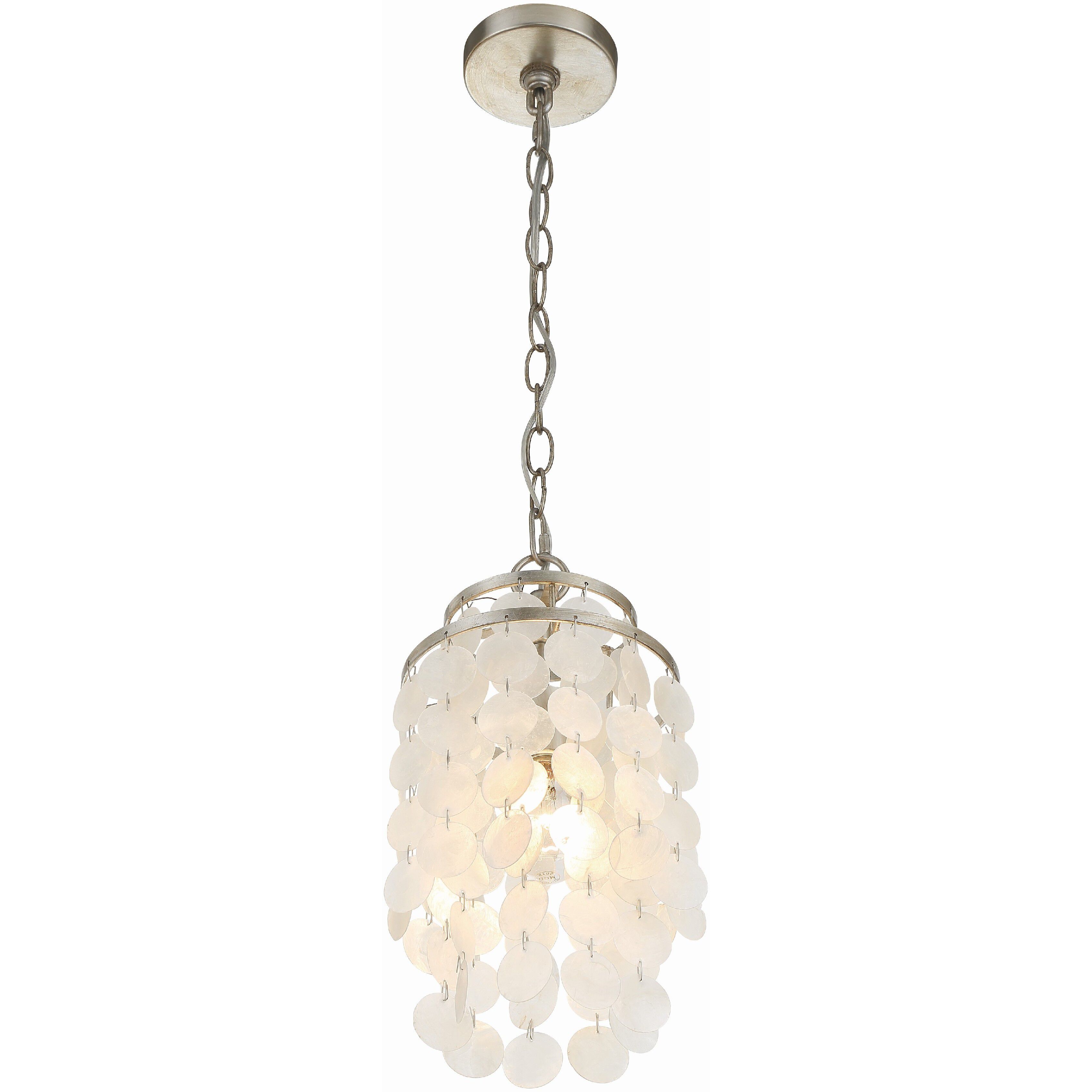 Brielle 1 Light 7 inch Antique Silver Chandelier Ceiling Light