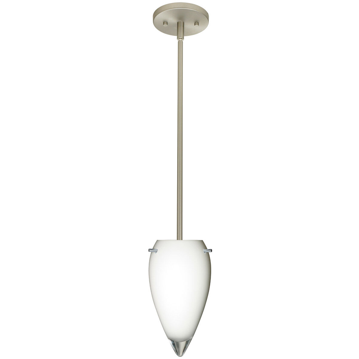 Juli LED Satin Nickel Stem Pendant Ceiling Light