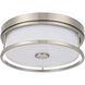 Kolson 12 inch Polished Nickel Flush Mount Ceiling Light