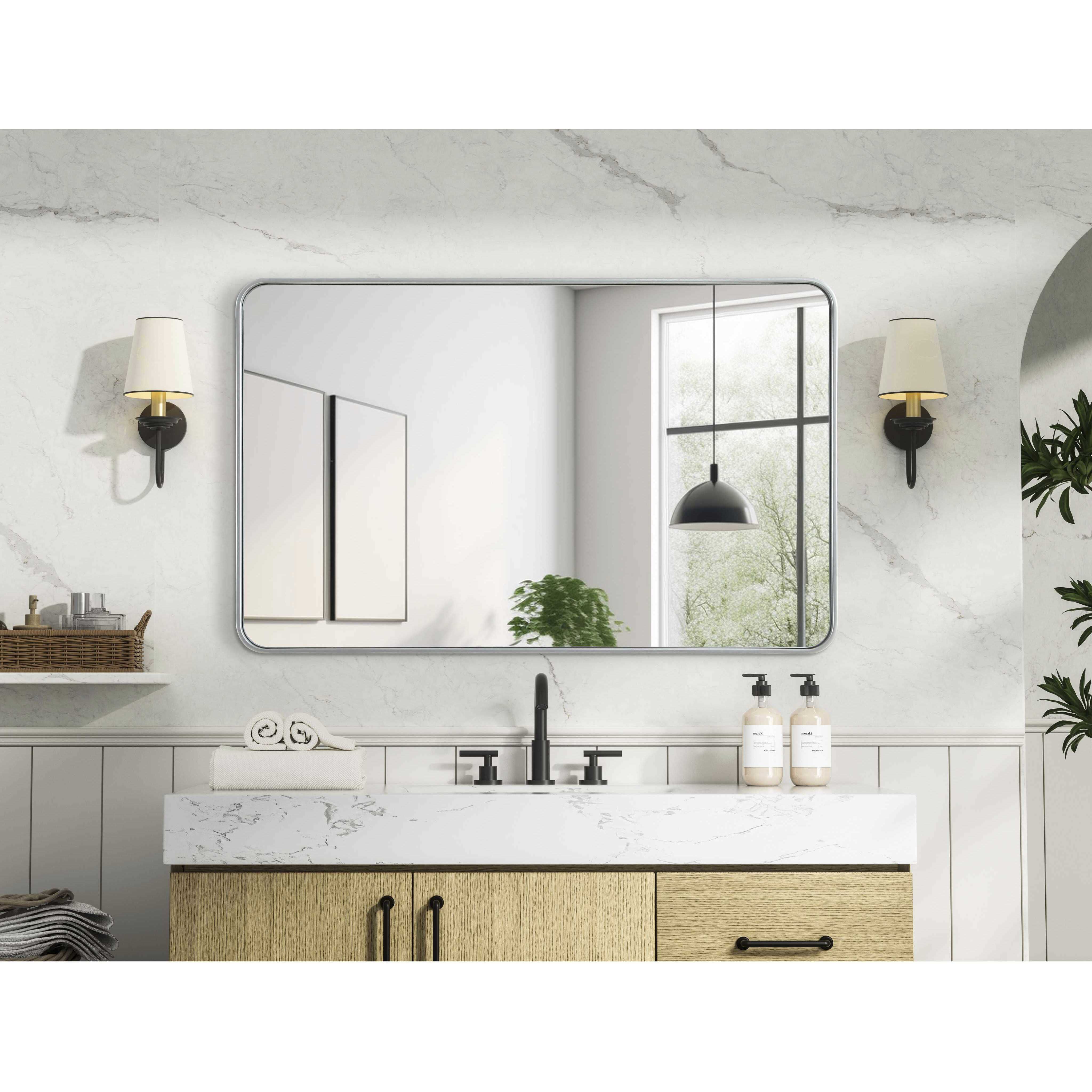 Remy 48 X 30 inch Silver Mirror