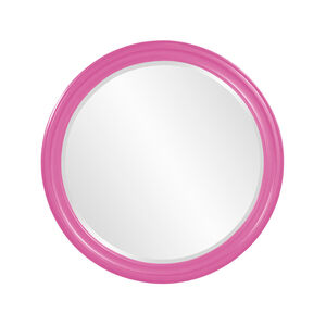 George Glossy Hot Pink Wall Mirror 