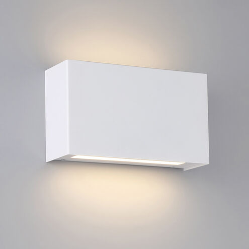Blok LED 12 inch White Bath Vanity & Wall Light in 3500K, dweLED