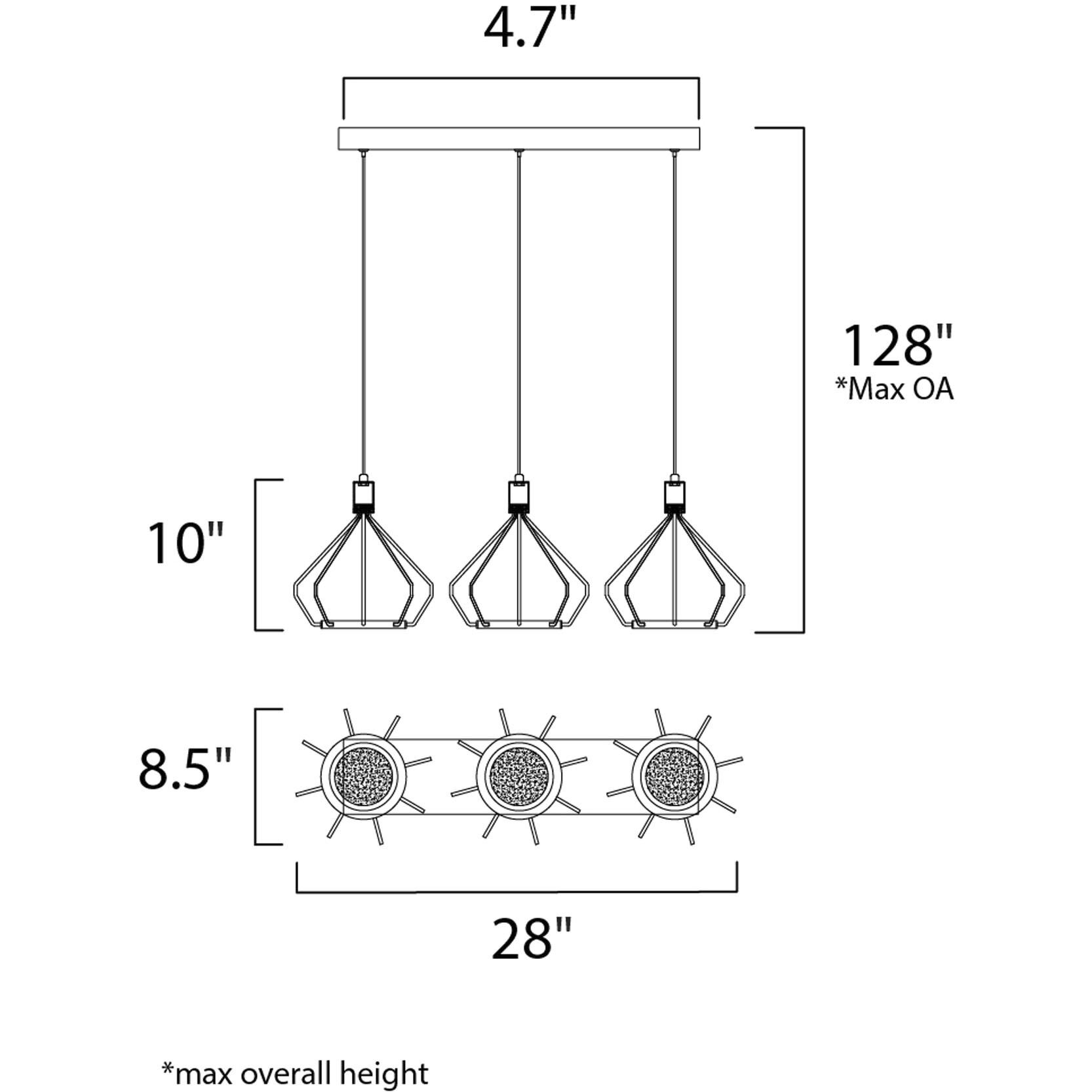 Tilt LED 8.5 inch Polished Chrome Single Pendant Ceiling Light