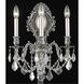 Monarch 3 Light 14 inch Pewter Wall Sconce Wall Light in Clear, Royal Cut