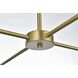 Opus 4 Light 31 inch Satin Gold Pendant Ceiling Light