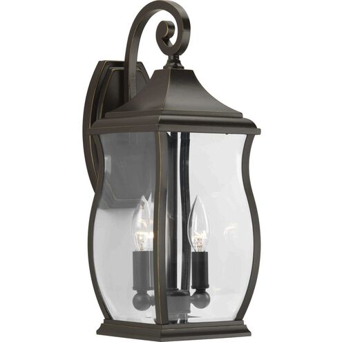 Township 2 Light 18 inch Oil Rubbed Bronze Outdoor Wall Lantern, Medium