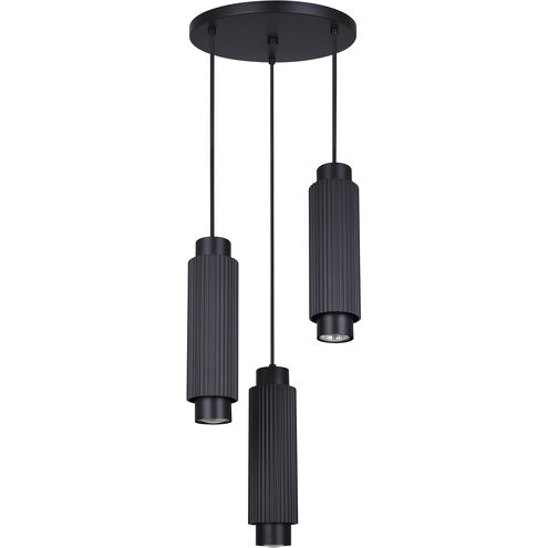 Cohen 3 Light 13 inch Black Pendant Ceiling Light