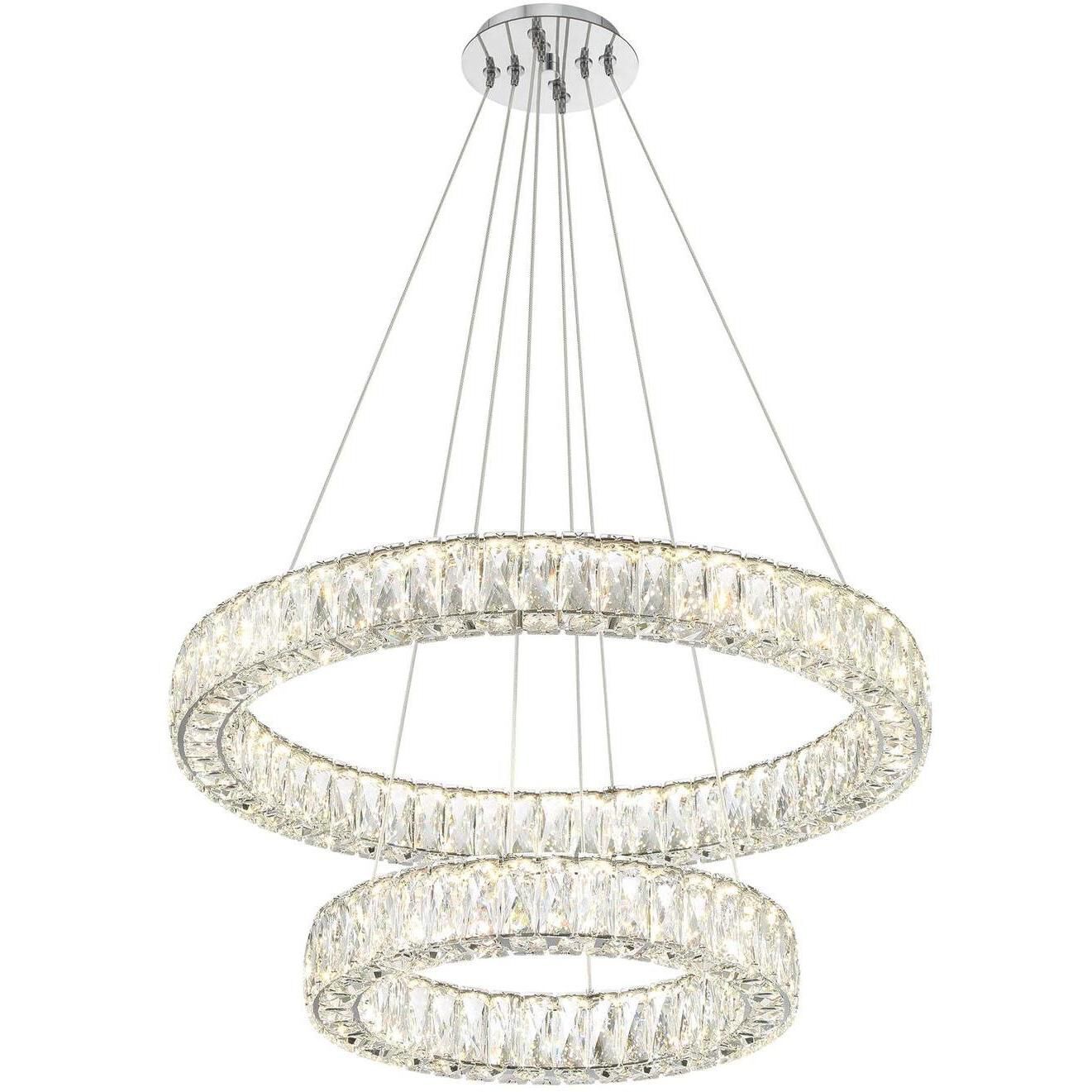 Kinsley 1 Light 28 inch Polished Chrome Chandelier Ceiling Light