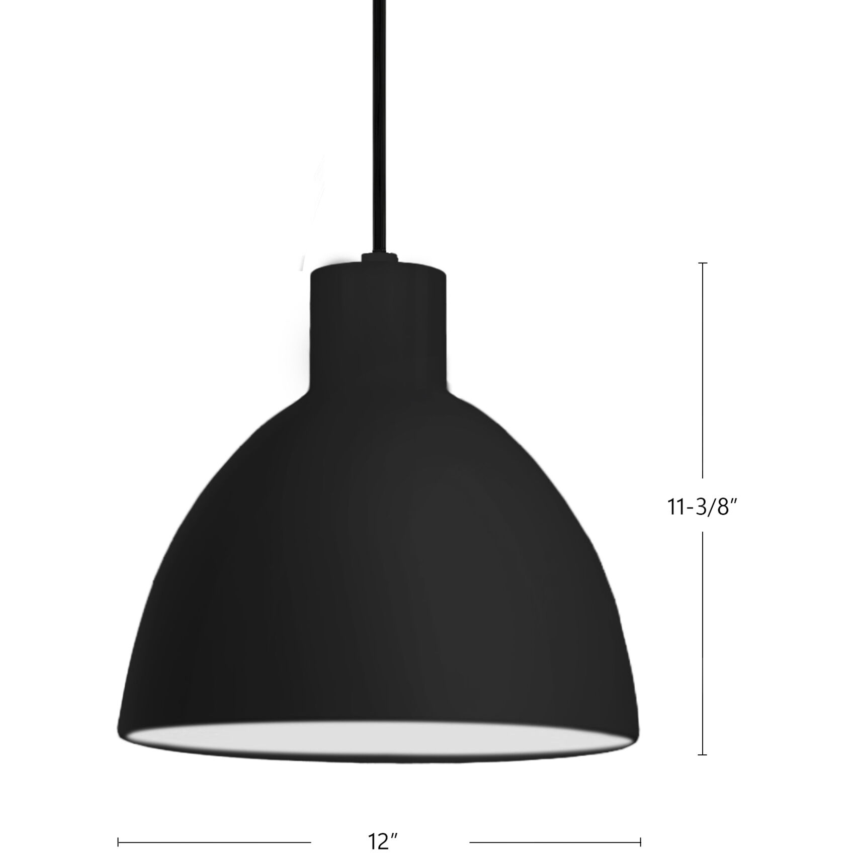 Chroma Pendant Ceiling Light in Black