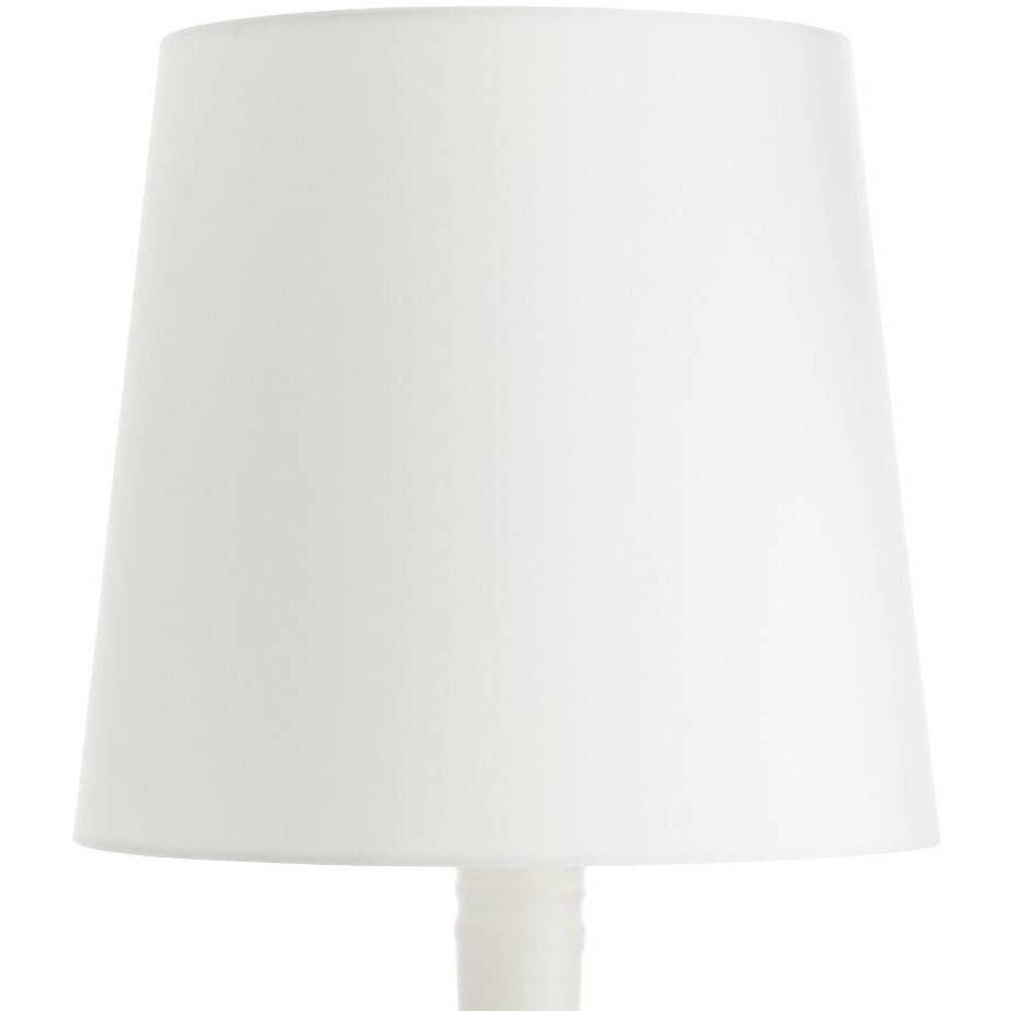 Fontana 32 inch 150.00 watt White and Antique Brass Lamp Portable Light