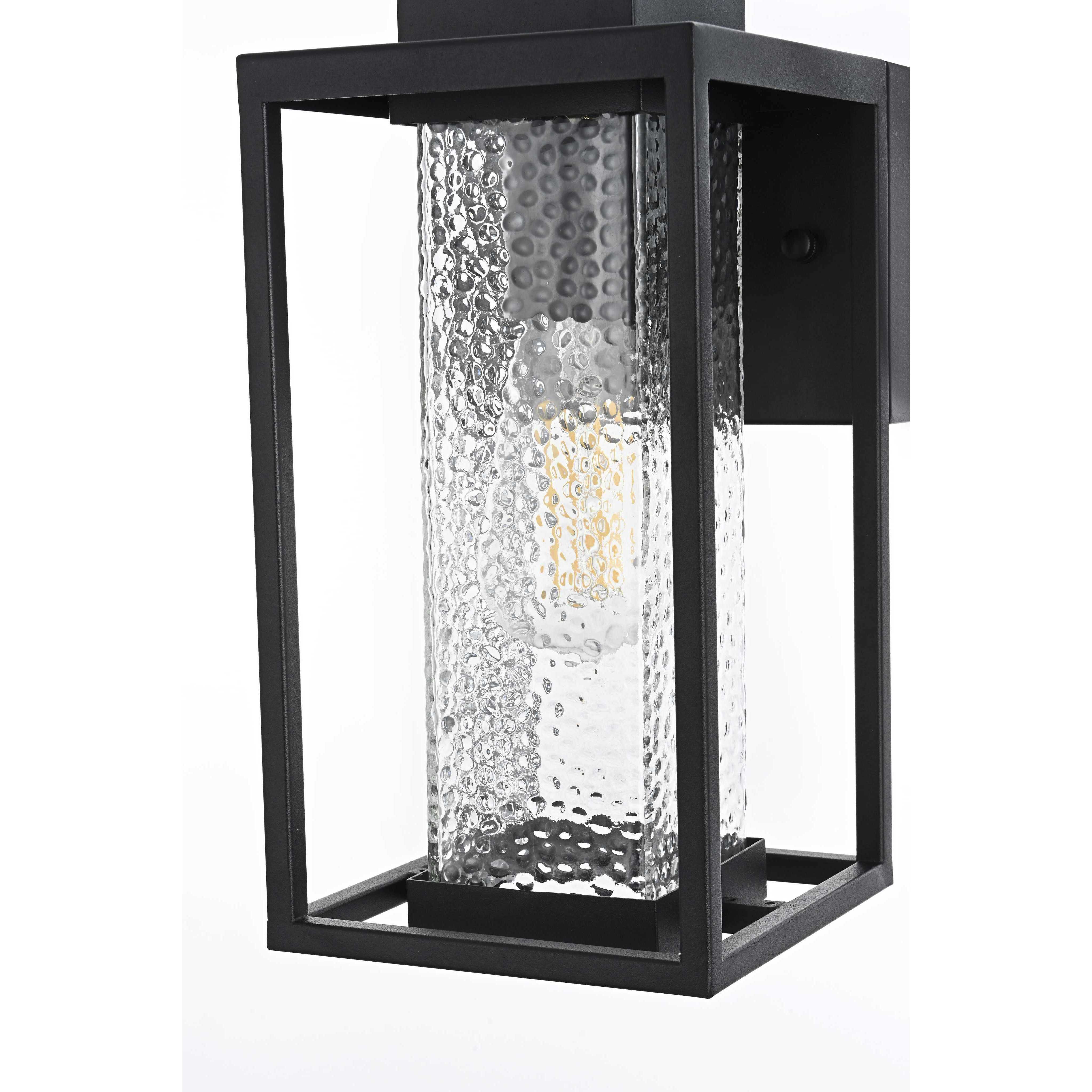 Philip 1 Light 11.5 inch Black Outdoor Wall Sconce