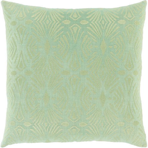 Accra 18 X 18 inch Mint/Moss Pillow Kit, Square