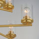 Corona 9 Light 28 inch Satin Brass Multi-Tier Chandelier Ceiling Light in Clear
